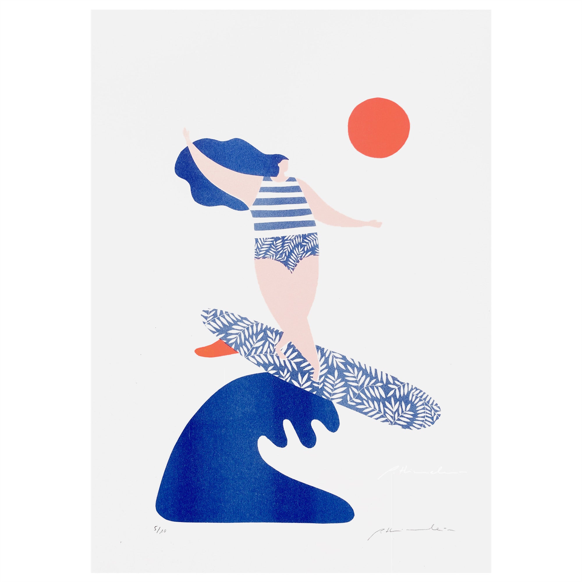 SUNSET STEPS – Riso Print 29,7 x 42 cm
