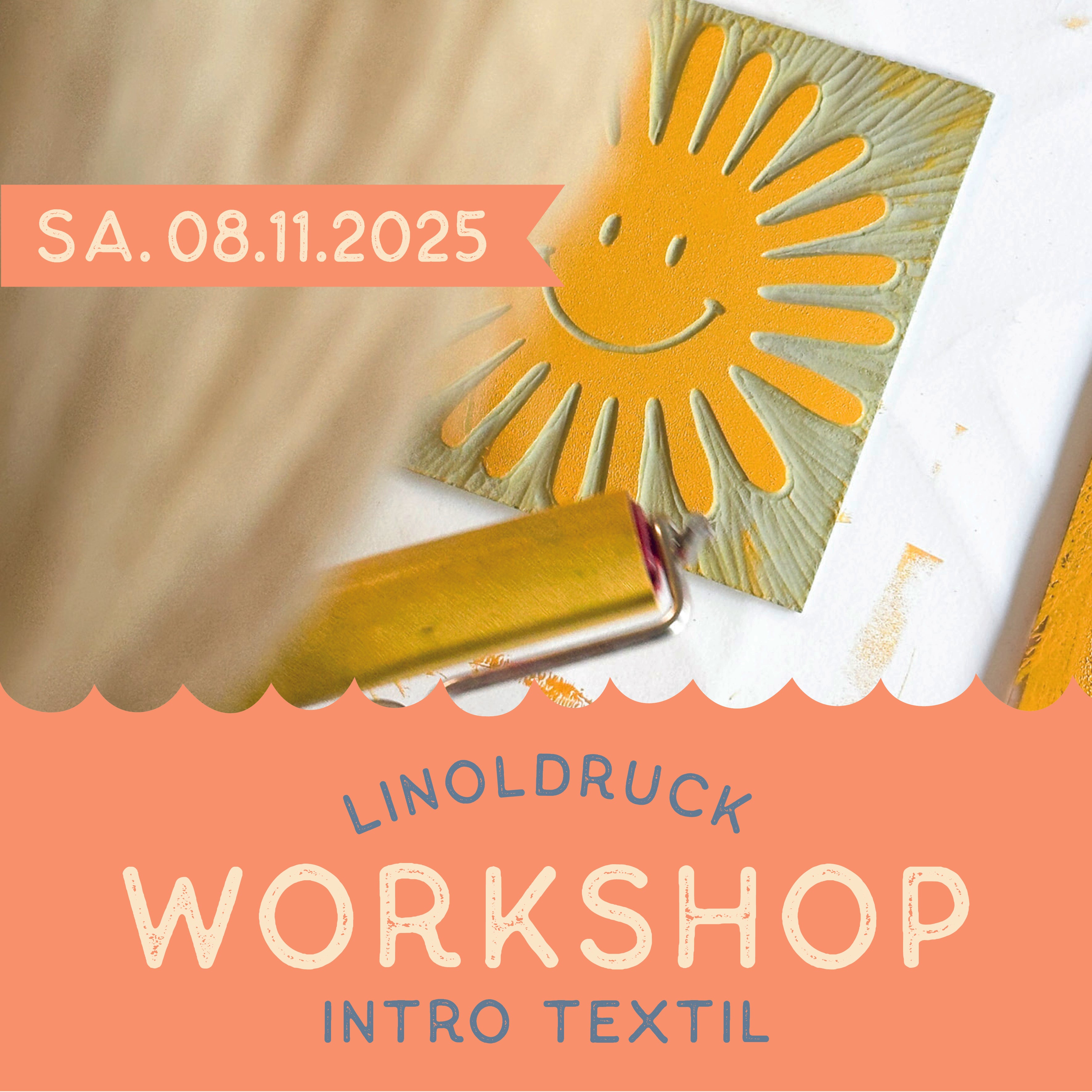 08.11.2025 LINOLDRUCK WORKSHOP – Intro Textil